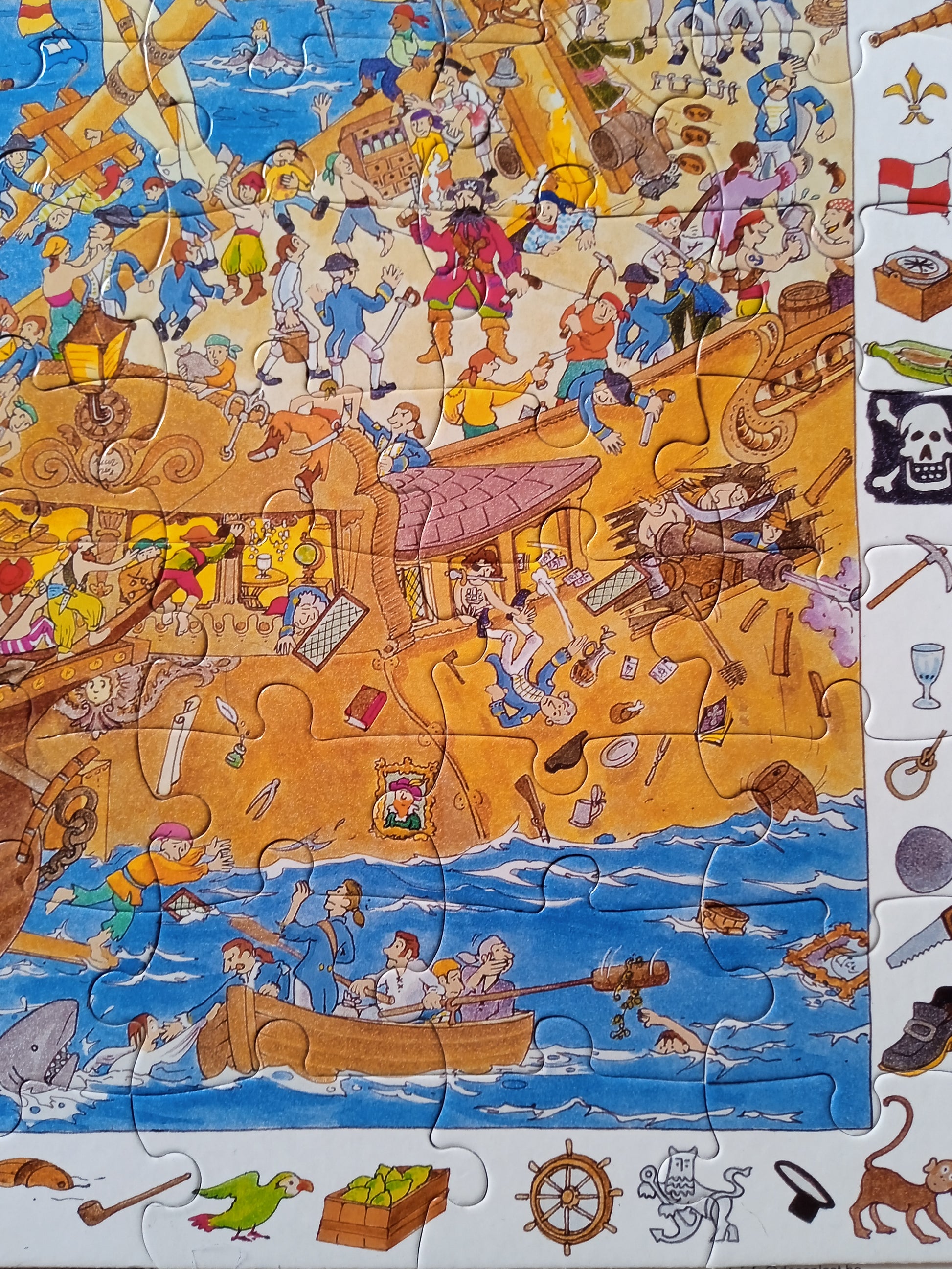 Pirates puzzle observation - 100 pièces - Djeco - 5 ans et + – puzzlesetcie