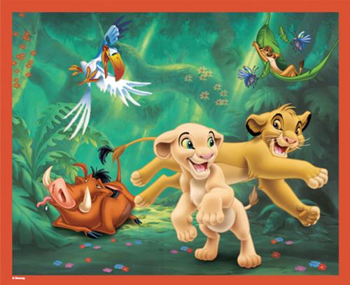 Puzzle 4 Puzzles - Le Roi Lion
